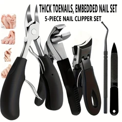 Premium Nail Care Kit - Professional Clippers Set with Precision Tools (5pcs)