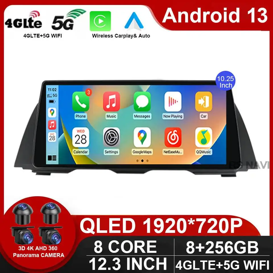 

Android 13 Autoradio Car Intelligent System CarPlay For BMW 5 Series F10 F11 F07 Multimedia Player Screen GPS Navi Stereo DSP