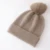 Cashmere Vintage Moss Needle Thick Beanies Rabbit Pom-pom Ribbed Hem Soft Knitted Cap Hat Autumn Winter Warm Merino Wool Caps 3