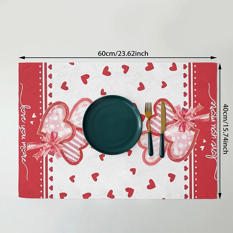 2 sets Heart-shaped Towels 40 * 60cm Suitable for Kitchen and Bathroom Use bath towels cotton towel cotton face towels face towel microfiber towel set bamboo towel set