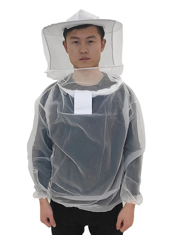 Anti-bee Clothing Beekeeping Protective Equipment Apicultura Clothes Beekeeper Costume Veil Hood Hat Anti-Bee Beekeeping Tools