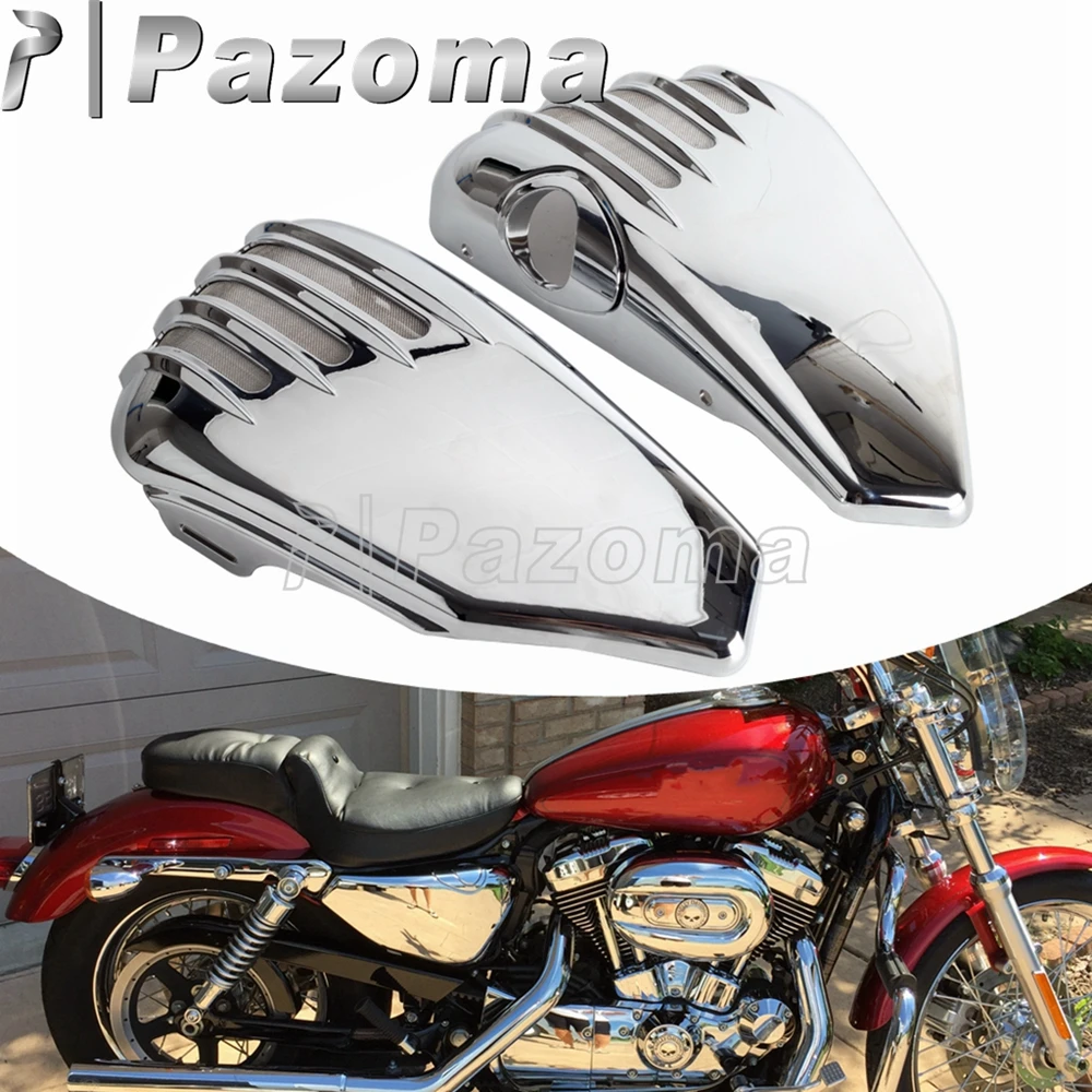 

Мотоциклетные аксессуары, хромированный боковой аккумулятор, обтекатель для Harley Sportster 1200 883 Iron Low Superlow Nightster Forty-Eight 2004-13