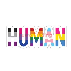 Fuwo Trading – autocollant de fierté Gay arc en ciel, drapeau unisexe, en vinyle, autocollant pour voiture et camion 