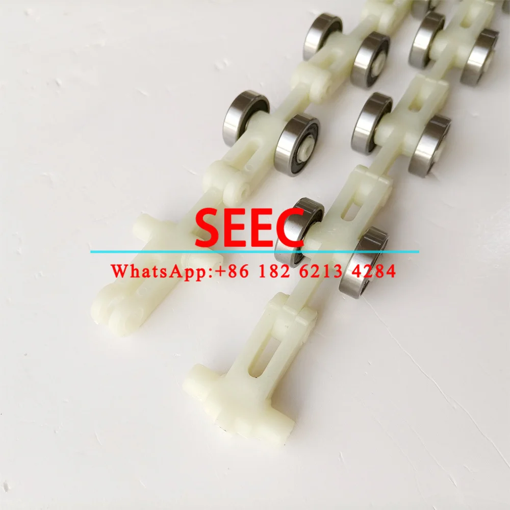 SEEC Escalator Newel Chain Double Fork 25 Pairs Bearing 609 Roller OD24mm W7mm