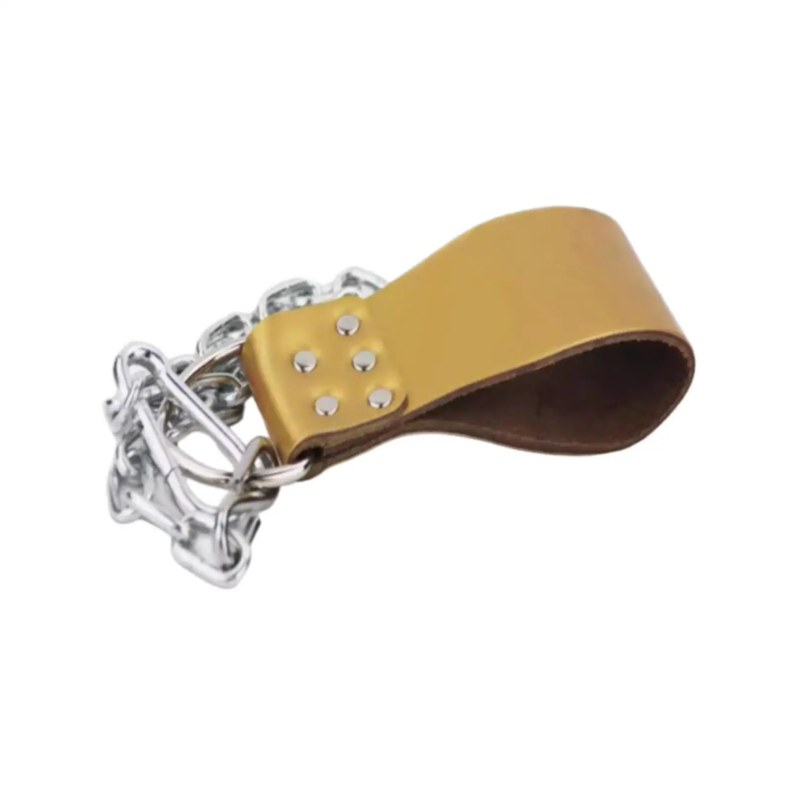 Dumbbell Loading Strap with Iron Chain PU Waist Belt Dip Belt Attachment for Home Gym Powerlifting Workout Bodybuilding Men
