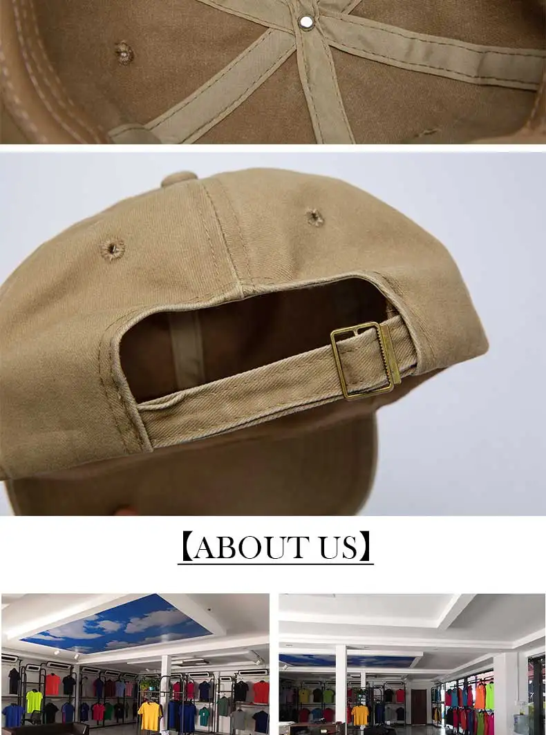 Maßgeschneiderte Baseballkappe für Herren, Outdoor-Kappe, gewaschene Baumwollkappe, Sonnenschutzhut, weicher Hut, individuelle Kappe mit Stickerei-Logo, Damenhut – Detail 14