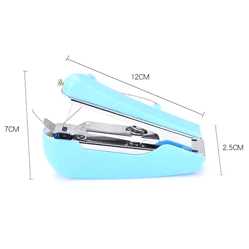 1PC Three Color Portable Mini Sewing Machine DIY Simple Sewing Tools Home Travel Small Embroidery Manual Operation AL001 5