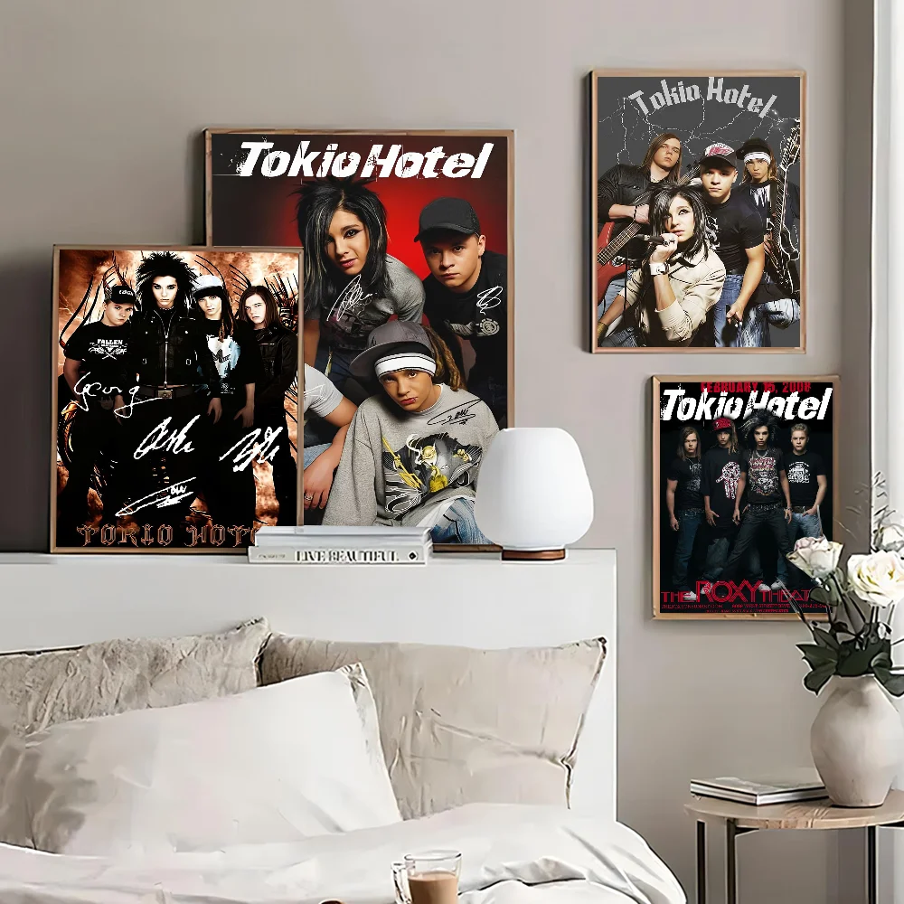 

Singer Bill K-Kaulitz Tom Tokio Hotel Poster Self-adhesive Art Poster Whitepaper Prints Posters Artwork Aesthetic Art Wall