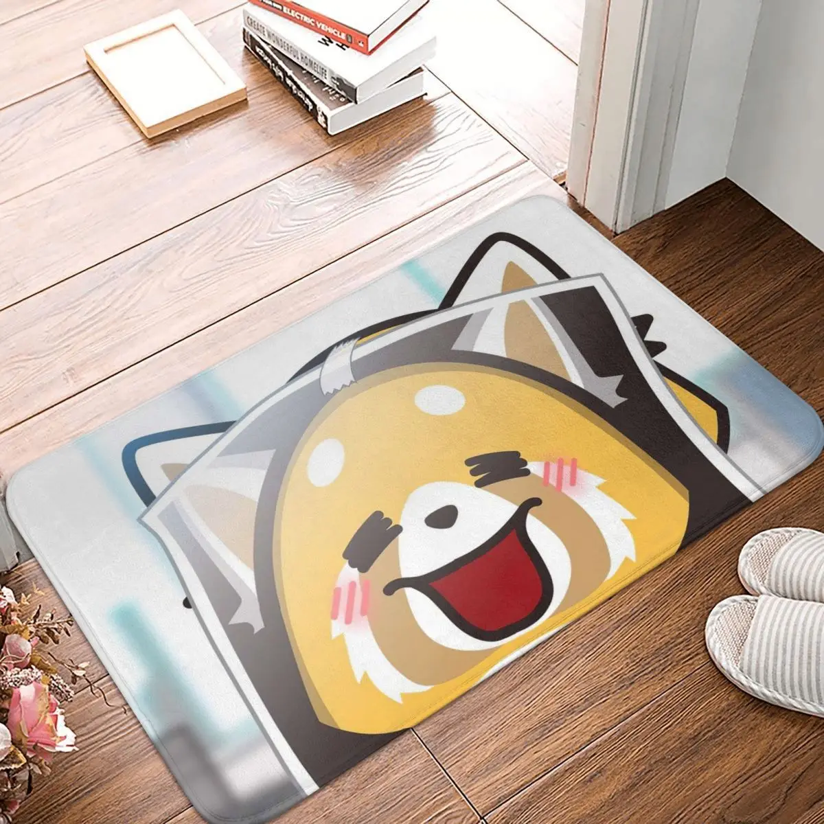

Aggretsuko Doormat Rug carpet Mat Footpad Bath mat Non-slip toilet Balcony Parlor durable Washable