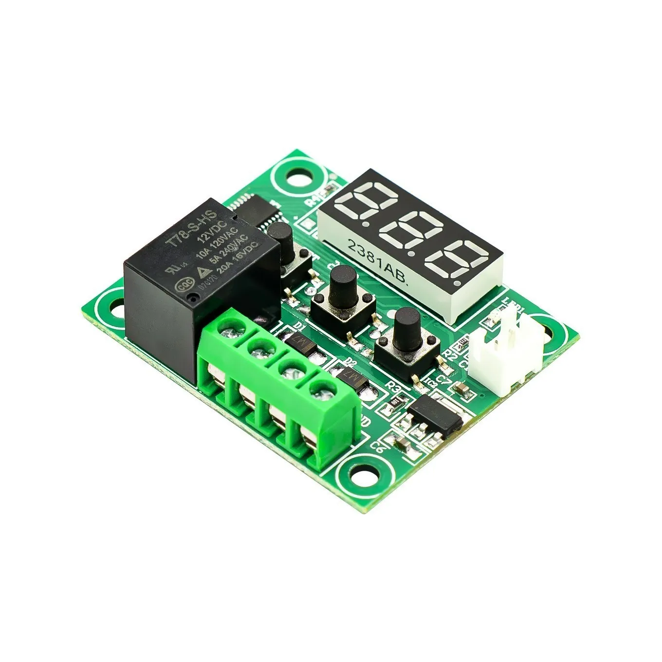 W1209 Blue/Red light DC 12V digital temperature controllear thermostat temperature control thermostat switch plate W1209 case