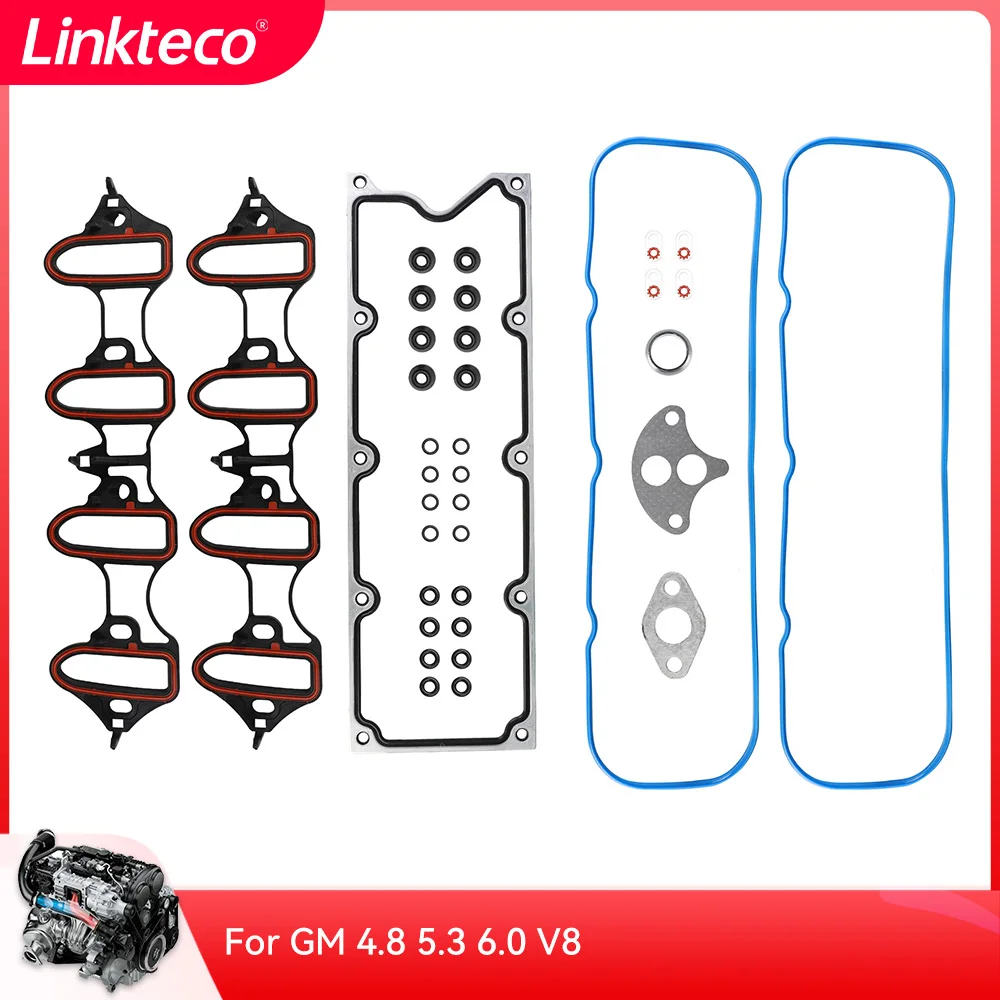 

Linkteco Engine Rebuilding Kits Full gasket set For GM 4.8 5.3 6.0 V8 OE MS18145 MS50049