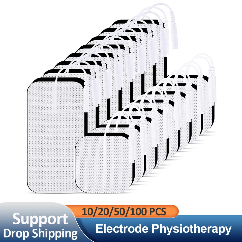 Physiotherapy Tens Electrode Pads Conductive Gel Therapeutic Pulse Pressure Electrical Compex Muscle Stimulator Massage Patches