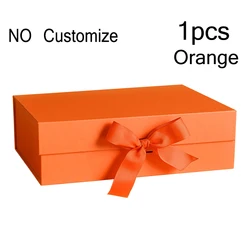 Luxury Black and Pink Gift Box with Ribbon - Personalized Party and Wedding Supplies (1pc NO personalized)