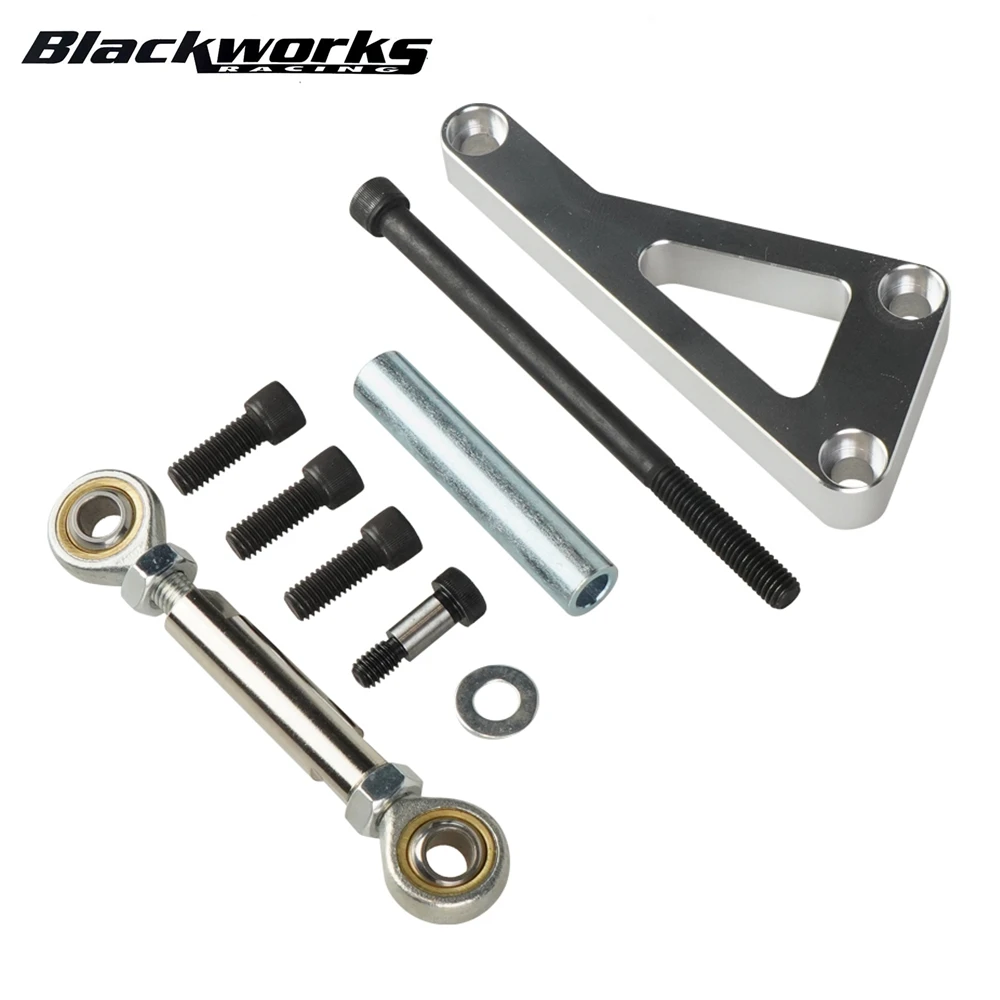 Kit Staffa Alternatore In Alluminio Billet Regolabile Per Chevy SBC Small Block Engine 350 - Lato Passeggero - 4