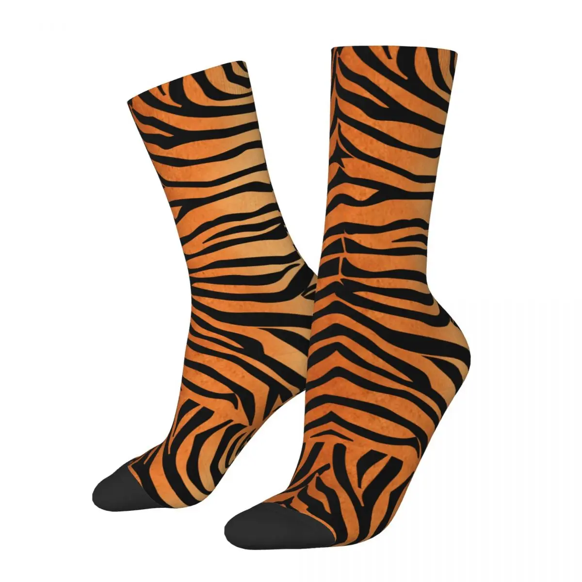 

Носки женские с тигровыми полосками и животными, мягкие смешные носки в стиле Харадзюку, средней длины, маленькие подарки