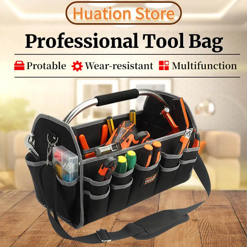 

Large Capacity Tools Bag Oxford Cloth Gardening Tools Bags Toolbag Waterproof Fasteners Pouch Electrician Woodwork Suitcase