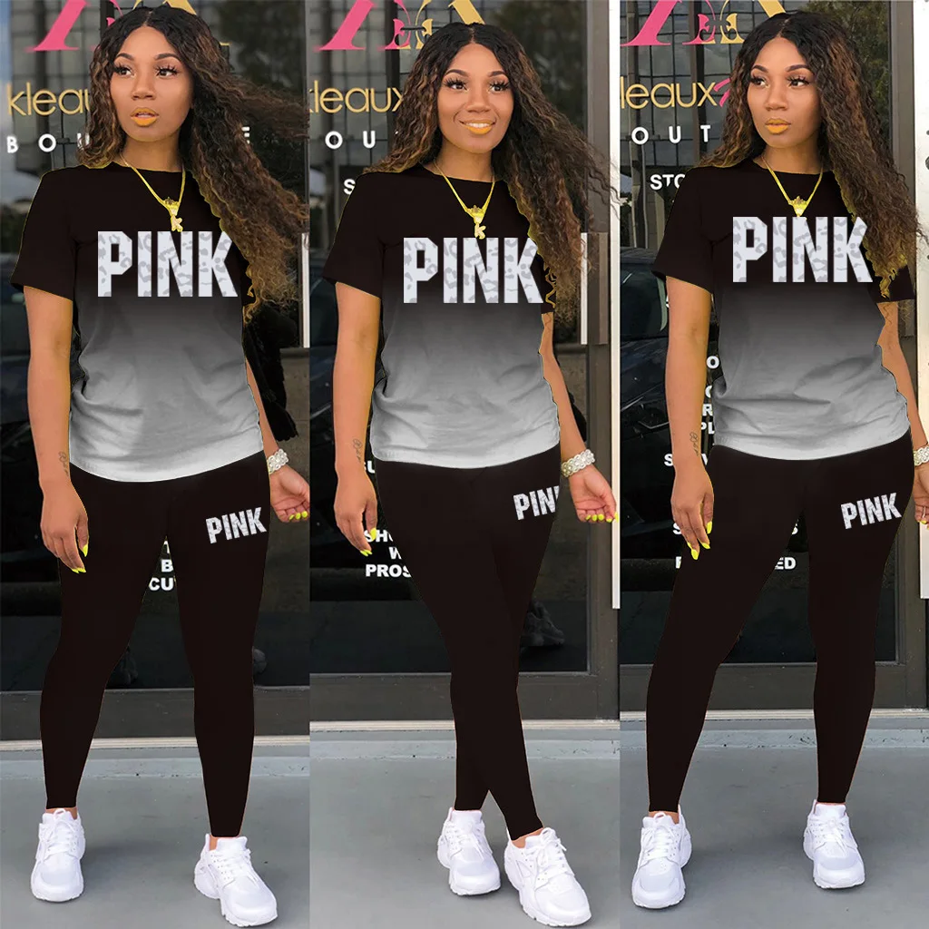 Women's Fashion Women's 2 Piece Set Jogging Suit Casual Pullover Tracksuit Sportswear Long Pants Sweatshirts Outfits Jogging Set
