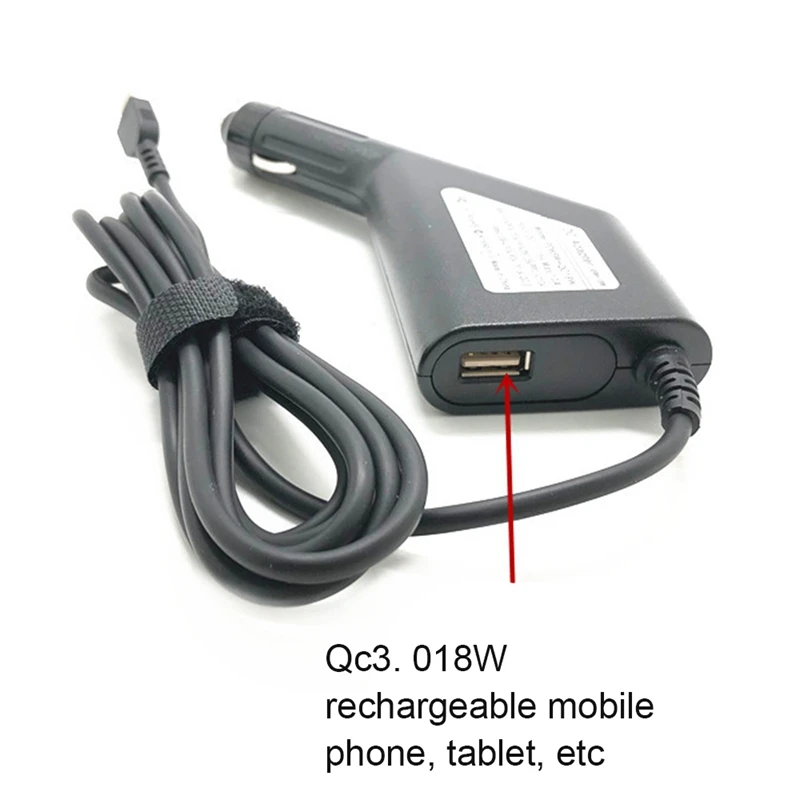 USB C타입 범용 노트북 DC 차량용 충전기 전원 공급 장치 어댑터, 레노버 HP 아수스 5V 12V 급속 충전 3.0, 65W