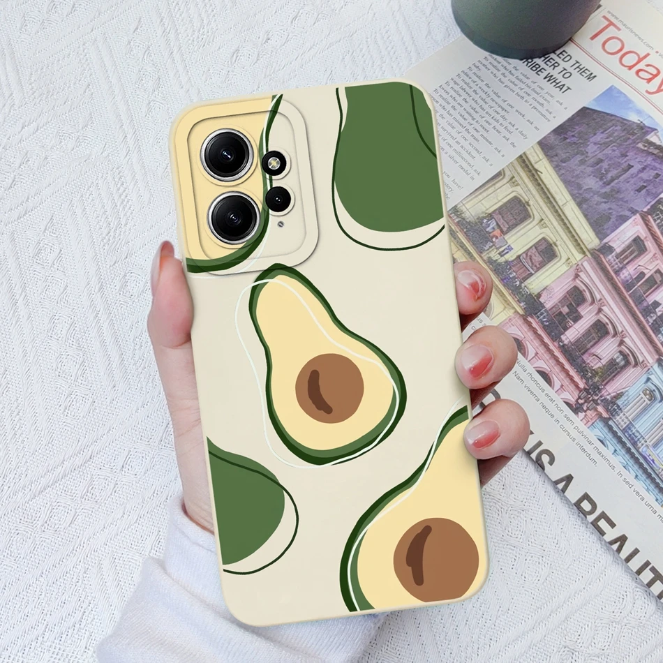 thumbnail image 1 of Funda para Xiaomi Redmi Note 12, 12 S, 4G, 5G, silicona líquida, suave, cuadrada, bonita, antigolpes, funda trasera de teléfono para Redmi Note 12 S, 1 of 5