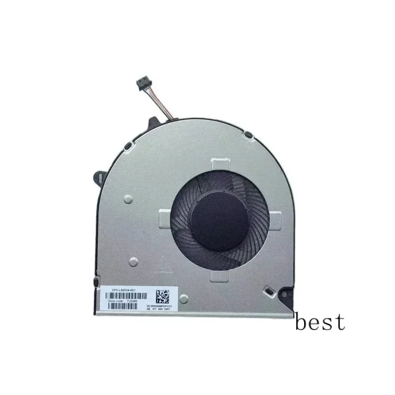

NEW CPU Cooling Cooler Fan for HP 15-DU DW 15s-du0002TX Laptop CPN DC28000N6F0 DFS5K12114464N L52034-001 FLG0 DC 5V 0.5A
