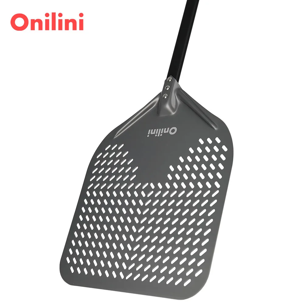 14 inch Hard Anodized Pizza Peel 54 inch Long Handle Pizzas Shovel Almuinum Alloy Pizza Shovel Paddle Oven Accessories
