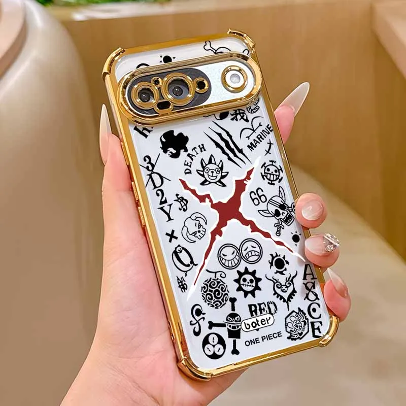 Plating Drop-proof Transparent Soft Phone Case Cover
