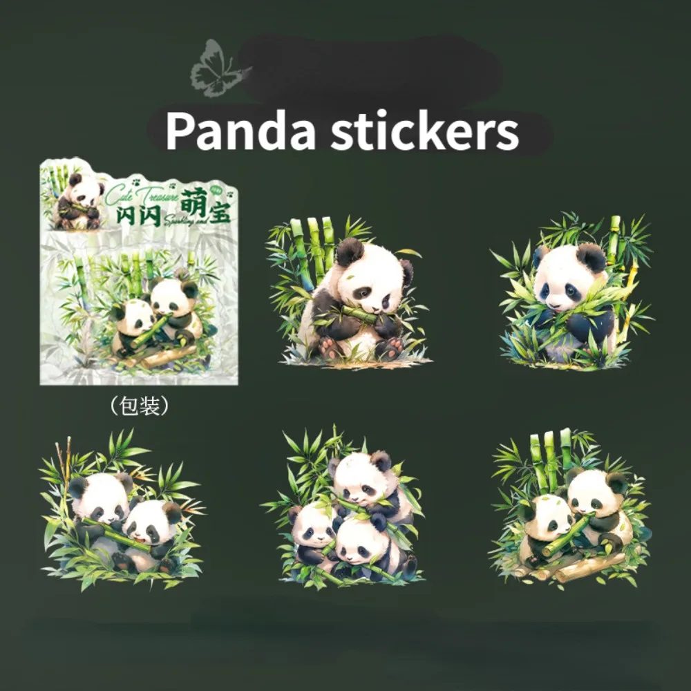 

Kawaii Panda stickers PET Sticker Package DIY aesthetic Diary Journal Decoration Label Sticker Album Scrapbooking planner