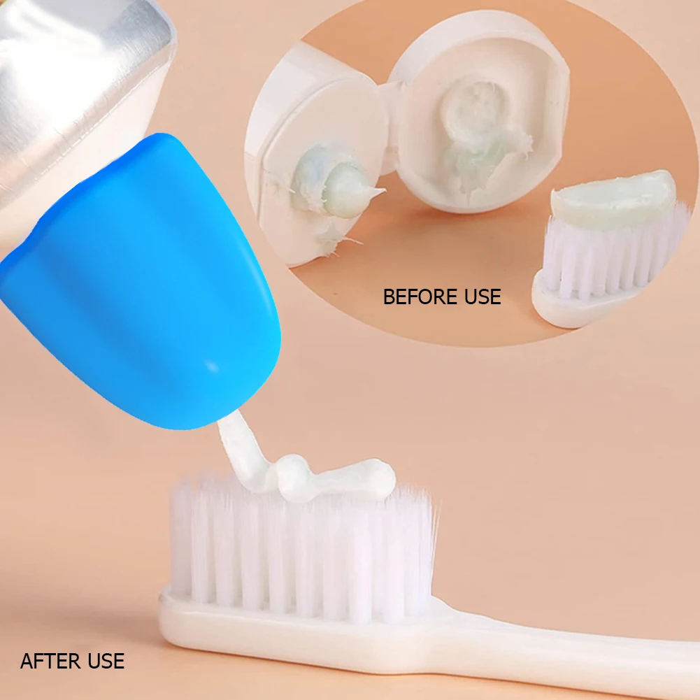 Lot de 2 bouchons de dentifrice drôle, distributeur de dentifrice, distributeur de dentifrice, distributeur automatique de fermeture
