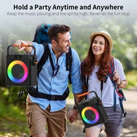 FanFun Bluetooth Karaoke Speaker, Wireless Portable Speaker with 2 Microphone, Karaoke Machine for Adult, Home Karaoke System - Image 5