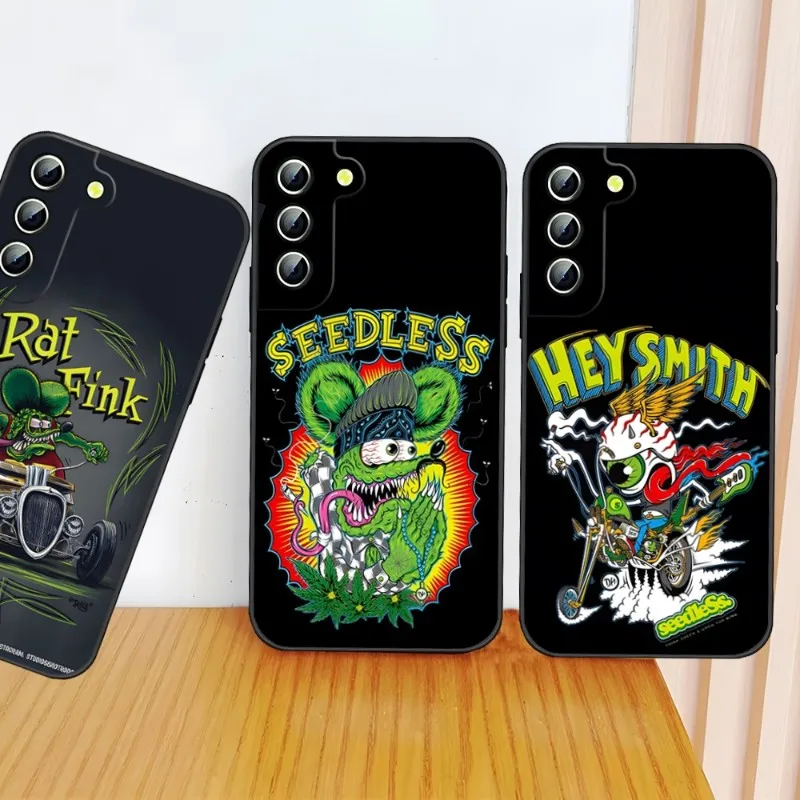 Custodia Per Telefono Rat Fink Art Per Samsung A54 A14 A33 A13 A21 A34 A71 A31 A22 A53 A52 A73 A32 A50 A20 A40 A23 A24 Cover
