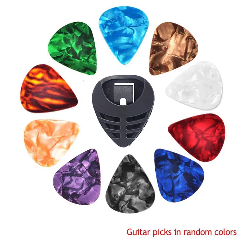Guitar Picks Guitar Pick Holder Set For Acoustic Electric Bass Ukulele Stick-on Holder 10Pcs