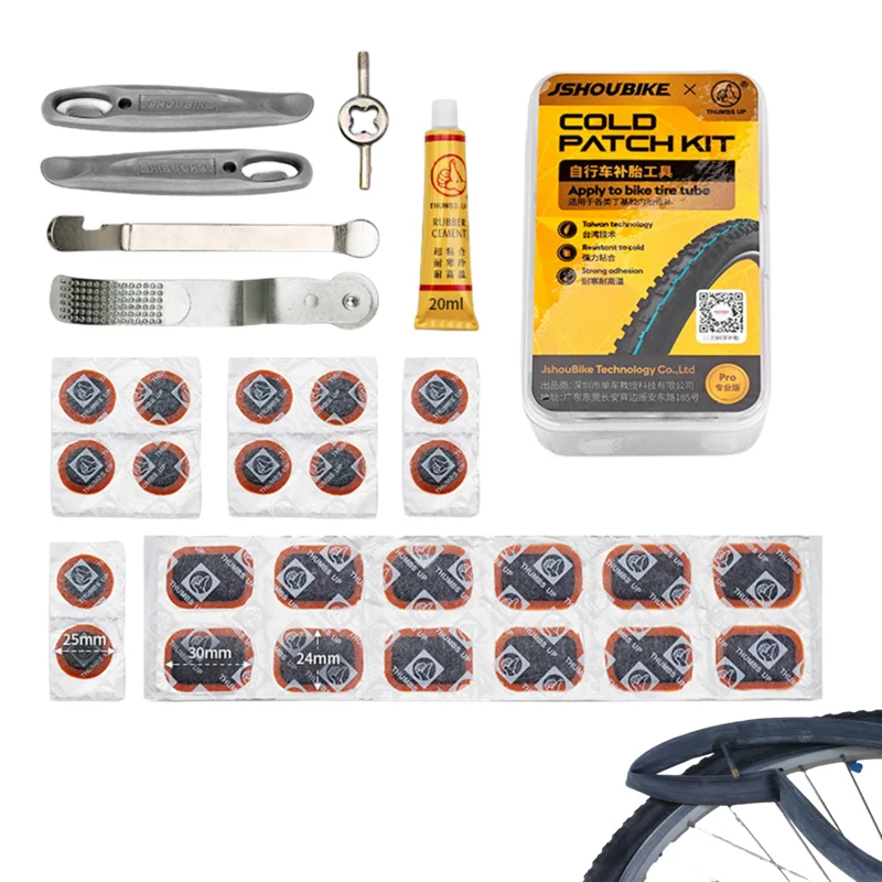 

Bicycle Tube Repair Kit Portable Bike Patch Repair Kit Ergonomic Bike Kit Durable Bike Tool Kit For Travel Camping Car