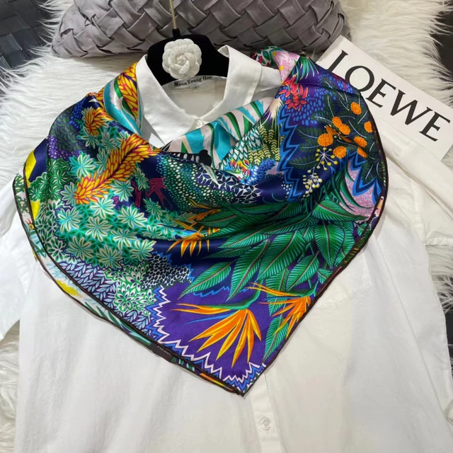 Bandana Foulard Donna Seta Silk Scarf Donna Foulard FOULARD 100