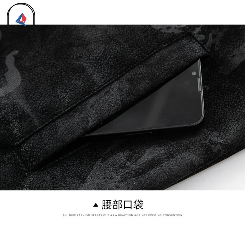 2025​Men Suede Leather Jacket Spring Autumn Solid Color Korean Style Outdoor Business Casual Waterproof Windproof Lapel PU Coat​