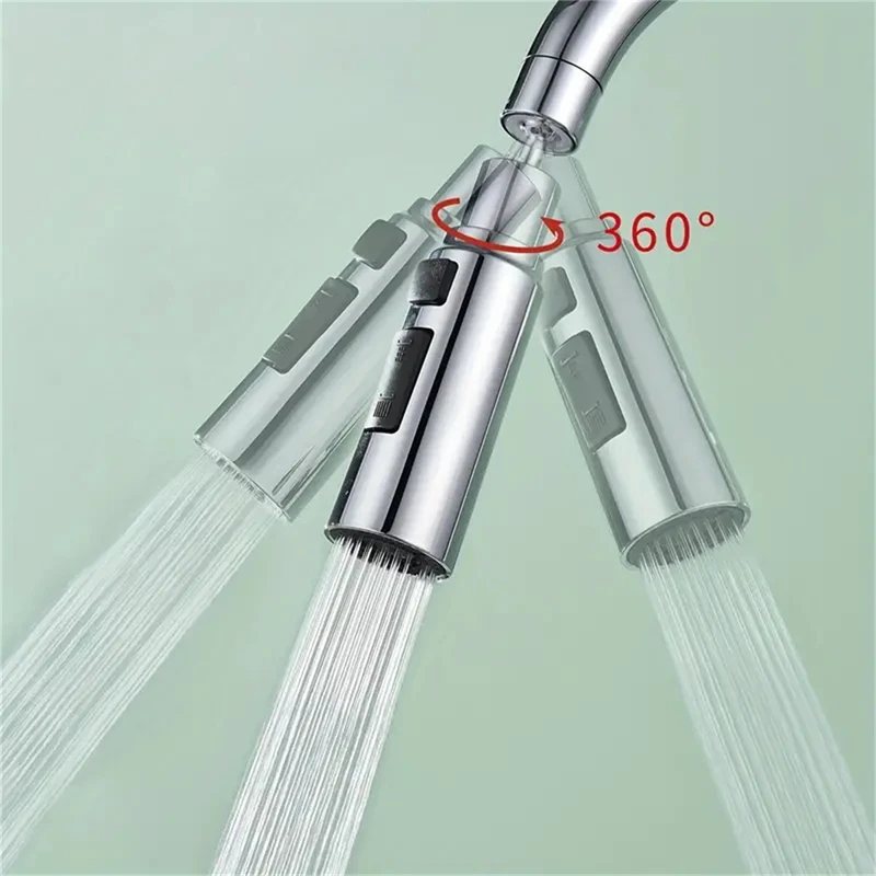 Universal Extension Device Faucets Kitchen Vegetable Washing Basin Water Nozzle Pressure Conversion Joint Large Angle Rotation 5