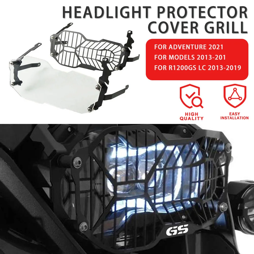 

For BMW R1250GS R1200GS Adventure lc Headlight Guard Protector gs1200 R 1200 1250 GS/Adv 2013-2021 2022 Head Lamp Cover Grille