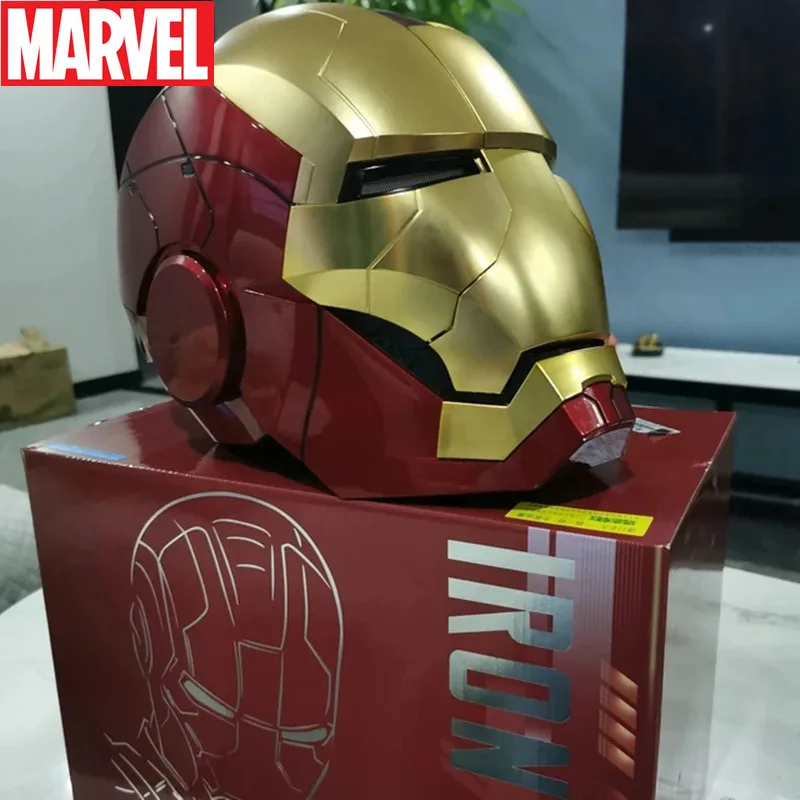 

Marvel Iron Man Mk5 Helmet Genuine Real Person 1:1 Wearable Deformable Voice Control Electric Opening And Closing Ornament Gift