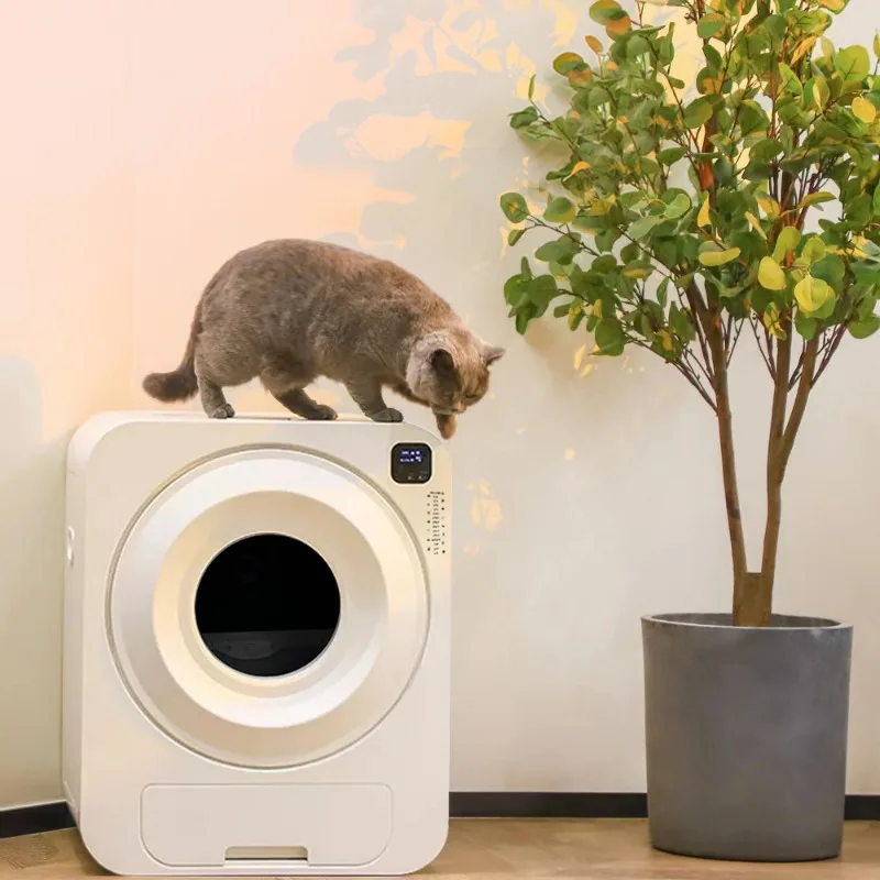 New Ozone Deodorizing Cat Litter Box Removable And Washable Fully Automatic Smart Cat Litter Box Mobile Terminal Control_voghion.com