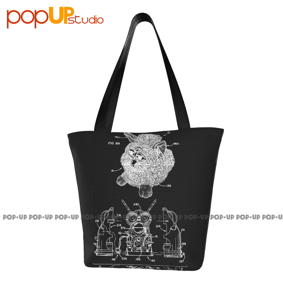 Furby Patent Furby Comode Borse Carine Borsa Per La Spesa In Poliestere Di Grande Capacità