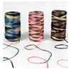 100g/Hand Woven Hollow Thread for Flat Ribbon Mercerized Ice Silk Hook Shoes Crochet Yarn Satin Designed Blended Fancy Yarn DIY 1