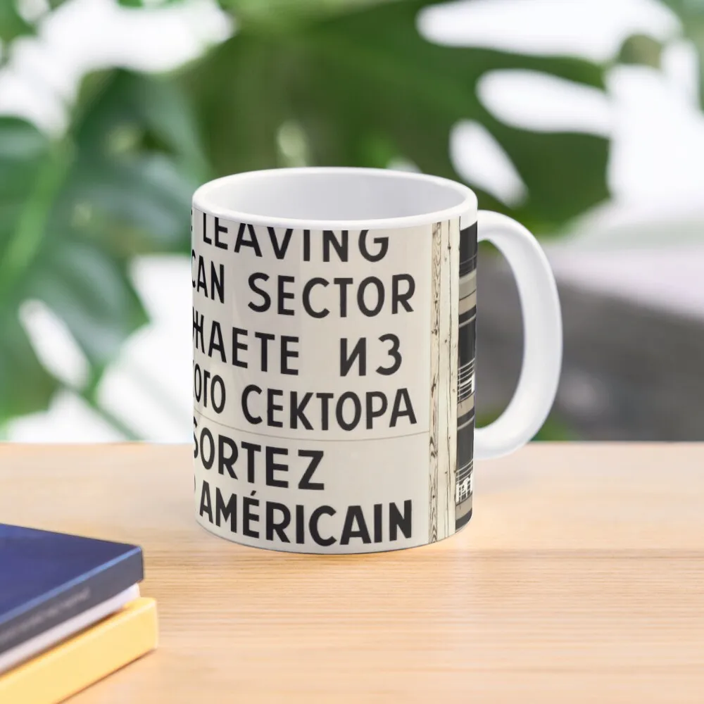 

Checkpoint Charlie - Schild Coffee Mug Beautiful Teas Breakfast Cups For Cafe Mug