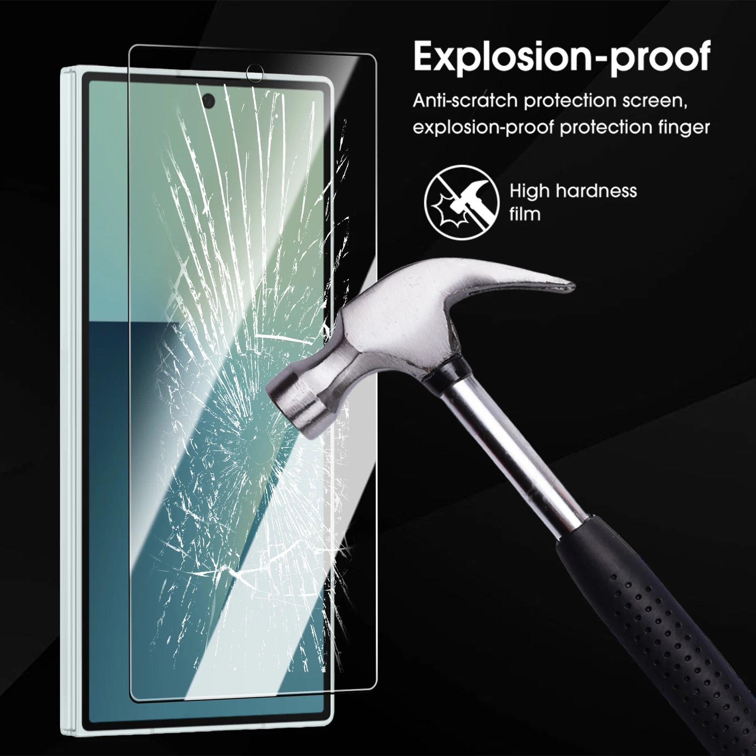 Premium Tempered Glass Screen Protector - Full Coverage Protective Film
