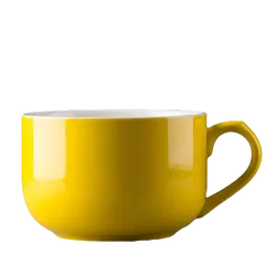 Large Capacity 700ml Ceramic Mug and Bowl - Versatile and Novelty Gift - (700ml) (Yellow)