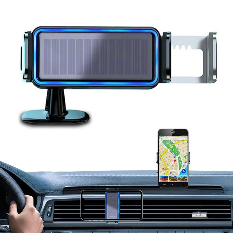 

Автомобильный Электрический держатель для телефона, автоматическое зажимное крепление для телефона, зажим на солнечной батарее с бесшумным мотором, совместим с приборной панелью, вентиляционным отверстием