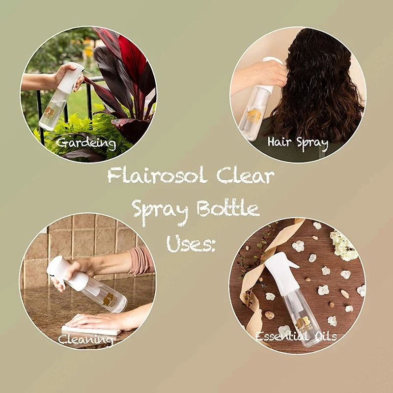 200ML/300ML Mist Spray Bottle Ultra Fine Continuous Water Mister for Hairstyling Cleaning Plants Universal Fine Mist Water Spray