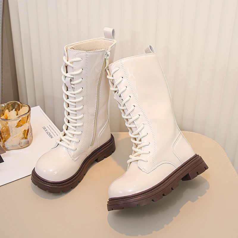 Girls Fleece Winter Boots Soft Sole Breathable Lining