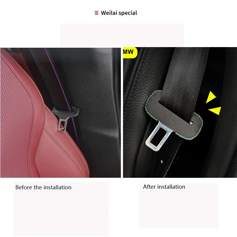 For mercedes-benz EQC EQA EQB A B C V G GLS S R GLE GLK Car Seat belt Protective sleeve accessories
