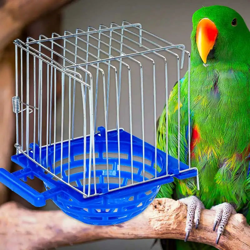 MiNi Breeding Box Hollow Cage Nest Parrot Birds Nesting Basin Hideaway Shelter Cages