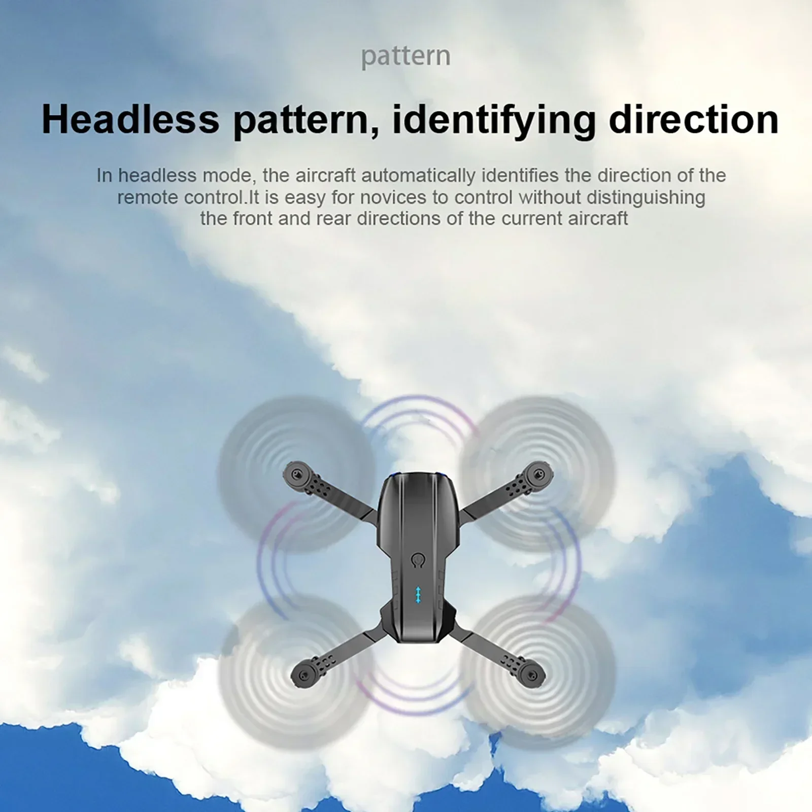 Drone E88D/E99D Noir/Gris avec Caméra Double ou Simple - 17.89€