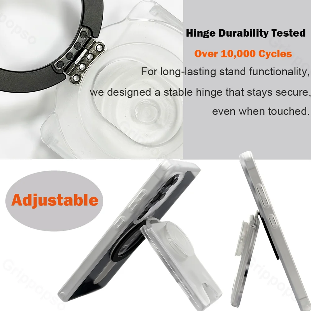 삼성 갤럭시 S25/S24 플러스용 스마트톡 소켓이 있는 MagSafe 지갑용 팝소그립, 아이폰 16/15/14용 초강력 자석 카드 홀더